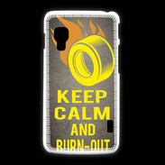 Coque LG L5 2 Keep Calm and Burn Out Gris