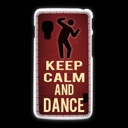 Coque LG L5 2 Keep Calm and Dance Rouge