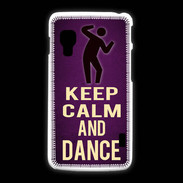 Coque LG L5 2 Keep Calm and Dance Violet