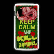 Coque LG L5 2 Keep Calm and Kill Zombies Vert