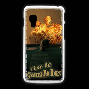 Coque LG L5 2 Poker flamme