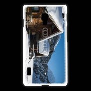 Coque LG L7 2 Chalet enneigé