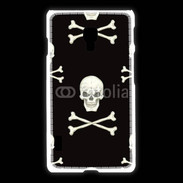 Coque LG L7 2 Fond tête de mort 3