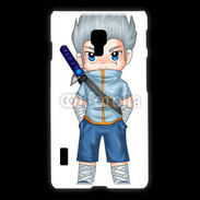 Coque LG L7 2 Chibi style illustration of a superhero 2