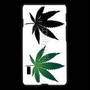 Coque LG L7 2 Double feuilles de cannabis