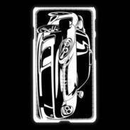 Coque LG L7 2 Illustration voiture de sport en noir et blanc