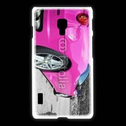 Coque LG L7 2 Voiture de sport rose italienne