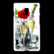 Coque LG L7 2 Champagne et rose rouge