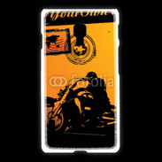 Coque LG L7 2 motorcycle rider background