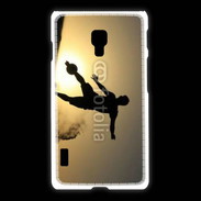 Coque LG L7 2 beach soccer couché du soleil