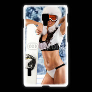 Coque LG L7 2 Charme et snowboard