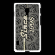 Coque LG L7 2 Since crane gris 1998