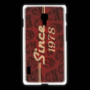 Coque LG L7 2 Since crane rouge 1978