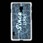 Coque LG L7 2 Since crane bleu 1995