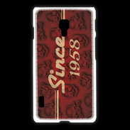 Coque LG L7 2 Since crane rouge 1958