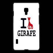 Coque LG L7 2 I love Girafe