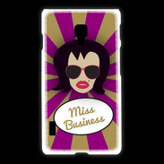 Coque LG L7 2 Miss business Brune