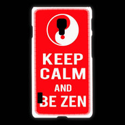 Coque LG L7 2 Keep Calm Be Zen Rouge