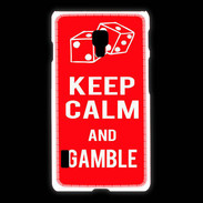 Coque LG L7 2 Keep Calm Gamble Rouge