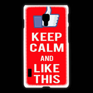 Coque LG L7 2 Keep Calm Like This Rouge