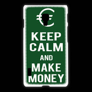 Coque LG L7 2 Keep Calm Make money Vert