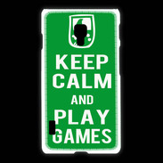 Coque LG L7 2 Keep Calm Play games Vert
