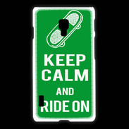 Coque LG L7 2 Keep Calm Ride on Vert
