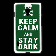 Coque LG L7 2 Keep Calm Stay dark Vert