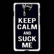 Coque LG L7 2 Keep Calm Suck me Noir