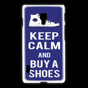 Coque LG L7 2 Keep Calm Buy Shoes Bleu