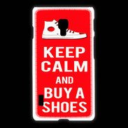 Coque LG L7 2 Keep Calm Buy Shoes Rouge