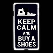 Coque LG L7 2 Keep Calm Buy Shoes Noir