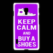 Coque LG L7 2 Keep Calm Buy Shoes Violet