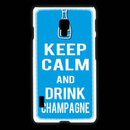 Coque LG L7 2 Keep Calm Drink champagne Cyan