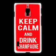 Coque LG L7 2 Keep Calm Drink champagne Rouge