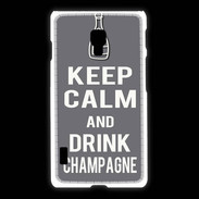 Coque LG L7 2 Keep Calm Drink champagne Gris