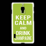 Coque LG L7 2 Keep Calm Drink champagne Vert pomme
