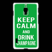 Coque LG L7 2 Keep Calm Drink champagne Vert