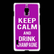 Coque LG L7 2 Keep Calm Drink champagne Violet