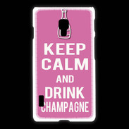 Coque LG L7 2 Keep Calm Drink champagne Rose