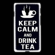 Coque LG L7 2 Keep Calm Drink Tea Noir