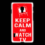 Coque LG L7 2 Keep Calm Watch TV Rouge