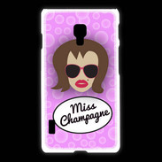 Coque LG L7 2 Miss Champagne Chatain