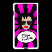 Coque LG L7 2 Miss Fashion Brune