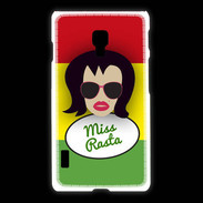 Coque LG L7 2 Miss Rasta Brune