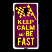 Coque LG L7 2 Keep Calm and Be Fast Rose