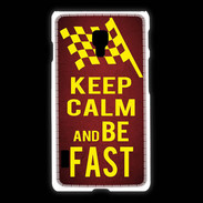 Coque LG L7 2 Keep Calm and Be Fast Rouge