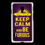 Coque LG L7 2 Keep Calm and Be Furious Violet