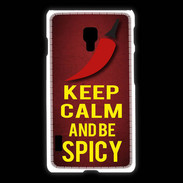 Coque LG L7 2 Keep Calm and Be Spicy Rouge