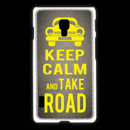 Coque LG L7 2 Keep Calm and Take o road 2 Gris